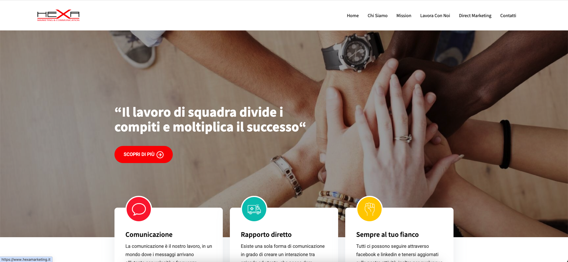 Hexa Marketing - Landing Page